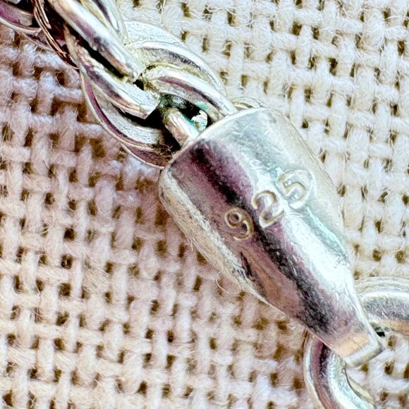 VTG Sterling Silver 925 Leopard Jasper Bezel Set Pendant Necklace 24" Length - Picture 10 of 15